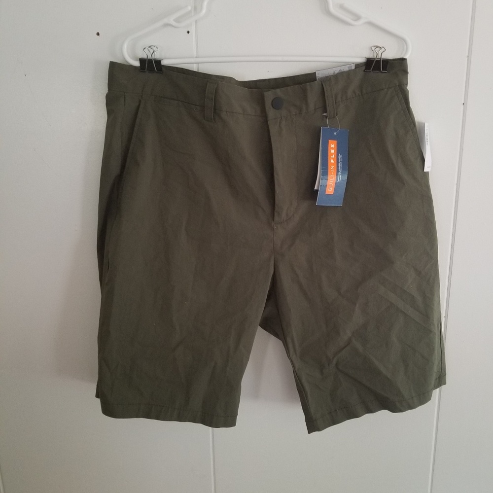 Mens Olive Green Old Navy Etroit Slim Shorts